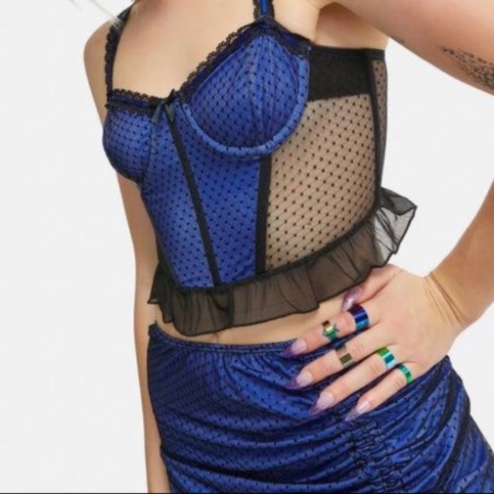 INSTANT DESTINY MESH BUSTIER TOP